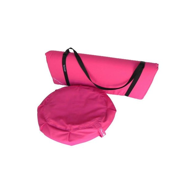 Peach Blossom Yoga 11003 3 Pieces Yoga Studio Set Zafu Zabuton Set With Strap Pink 11003A10